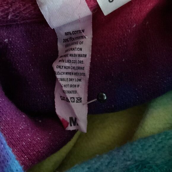 Zunie medium tie dye hoodie. 0648 - Picture 9 of 9